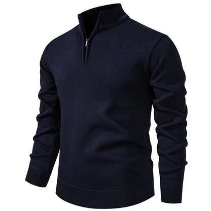 AB - Prestige Zip-Up Kitted Sweater