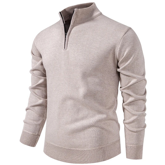 AB - Prestige Zip-Up Kitted Sweater