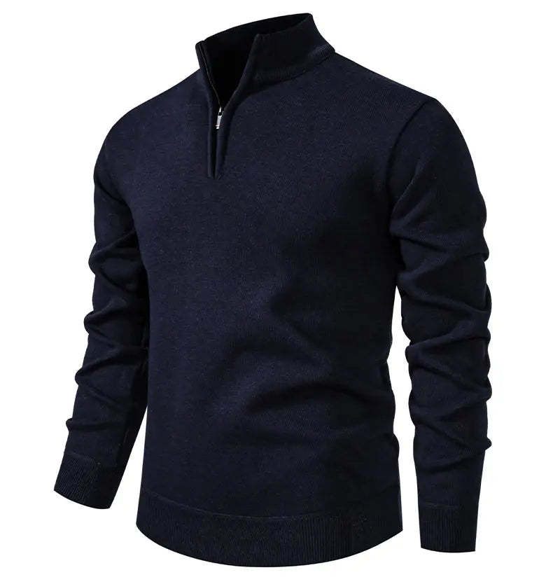 AB - Prestige Zip-Up Kitted Sweater