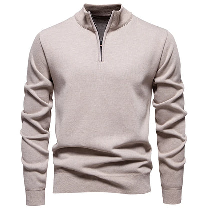 AB - Prestige Zip-Up Kitted Sweater