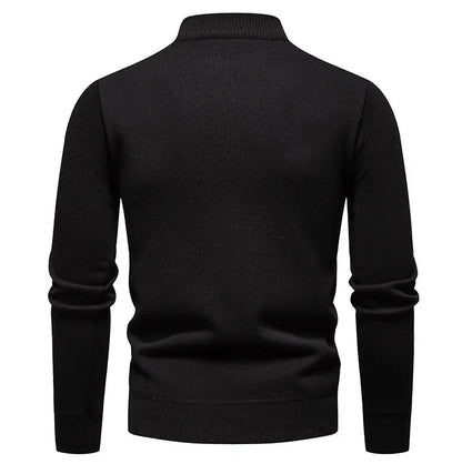 AB - Prestige Zip-Up Kitted Sweater