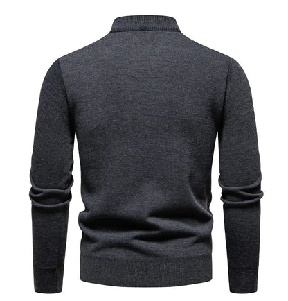 AB - Prestige Zip-Up Kitted Sweater