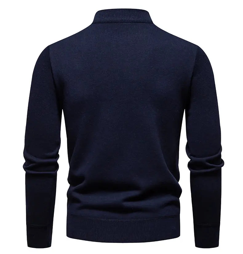 AB - Prestige Zip-Up Kitted Sweater