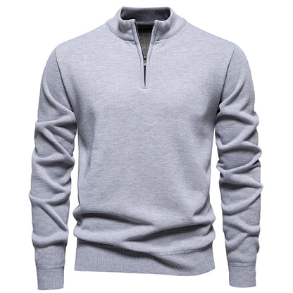 AB - Prestige Zip-Up Kitted Sweater