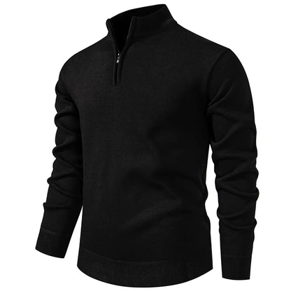 AB - Prestige Zip-Up Kitted Sweater